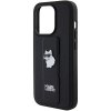 Karl Lagerfeld KLHCP15XGSACHPK iPhone 15 Pro Max 6.7 czarny/black hardcase Gripstand Saffiano Choupette Pins